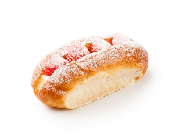 Puddingbroodje Met Aardbeien